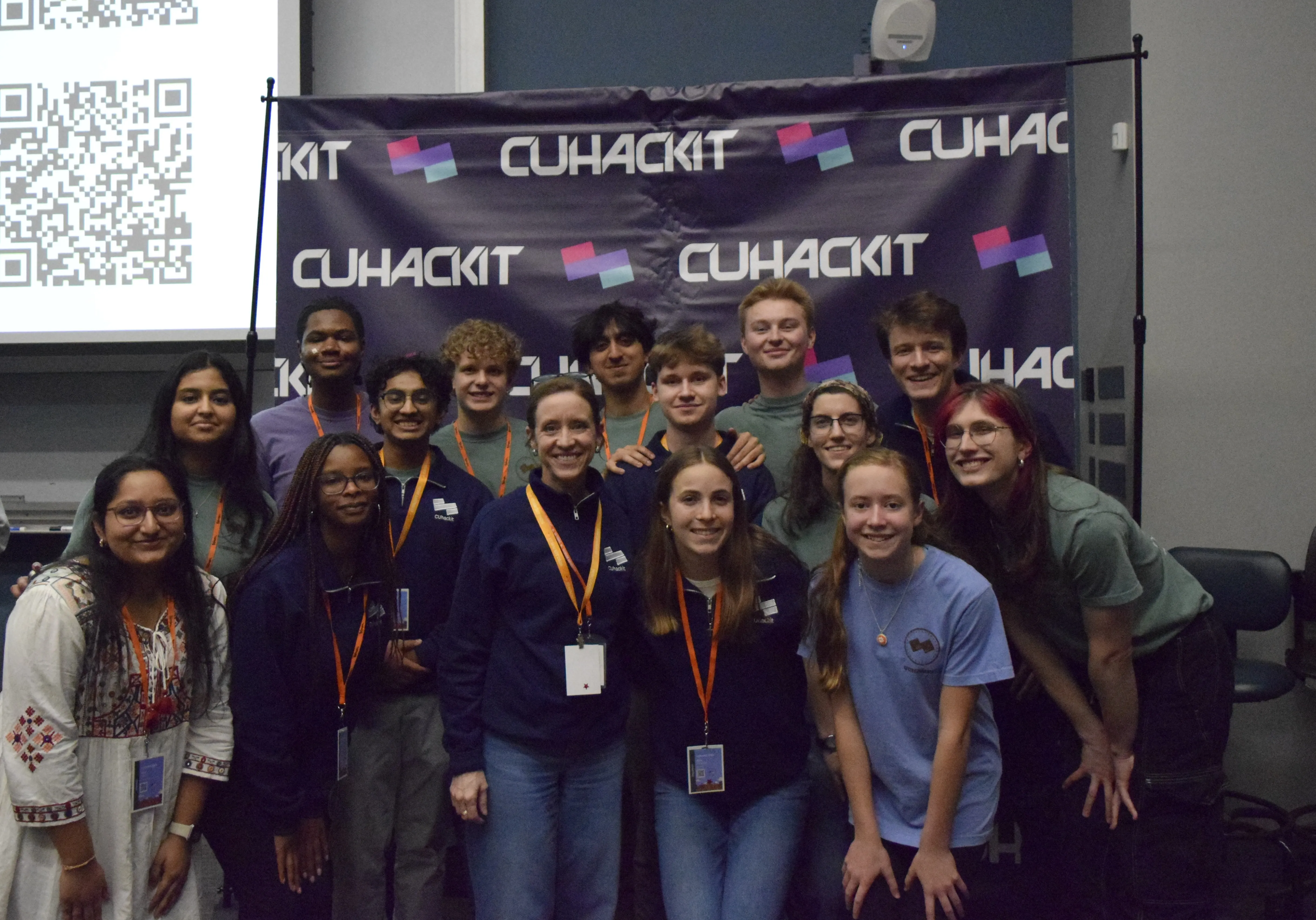 CUhackit organizer team at the hackathon