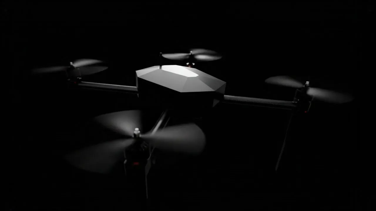 Rendered frame of the Caelus autonomous drone